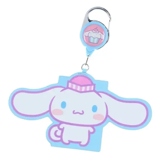 Hello Kitty and Friends Snack Shop Cinnamoroll Retractable ID Badge Reel Lanyard Keychain with Lobster Claw Clasp Blue image {4}