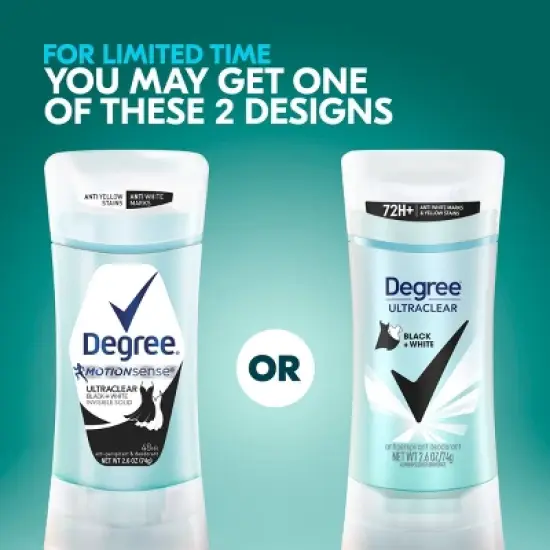 Degree Ultraclear Black + White Pure Rain 72-Hour Antiperspirant & Deodorant - 2.6oz image {4}