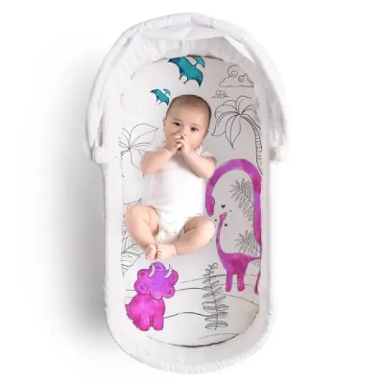 JumpOff Jo Hypoallergenic Fitted Bassinet Sheet for Baby Boys & Girls - Rectangular, Hourglass & Oval Crib Compatible, Soft, Breathable, Machine Washable image {16}