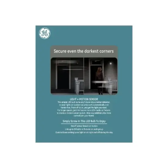 GE LED+ Linkable Motion Security Light Bulb image {3}
