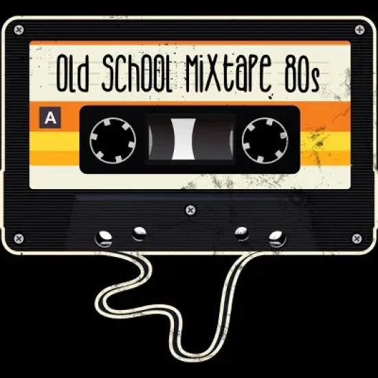 Women's Design By Humans Old School Mixtape 80s By JoshuasPlayhouse Racerback Tank Top image {1}