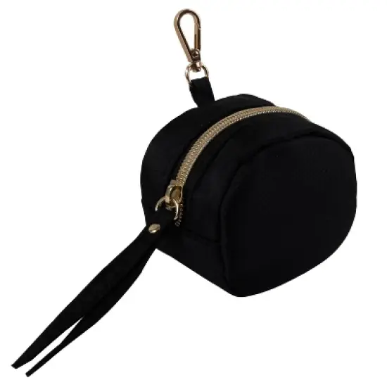 Baby Essentials Vegan Leather Diaper Bag - Black image {5}