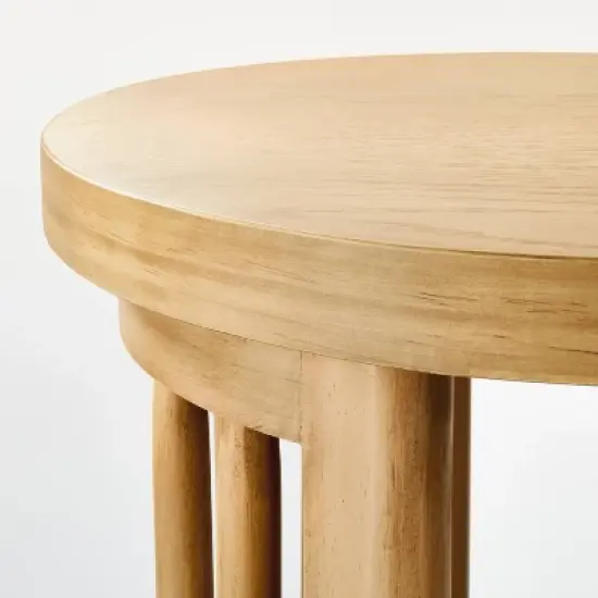 Burbank Wood Console Table Natural - Threshold&trade; designed with Studio McGee image {3}