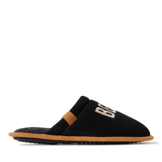 Dearfoams Men's Tanner Microsuede Father's Day Dad Scuff Slippers image {2}