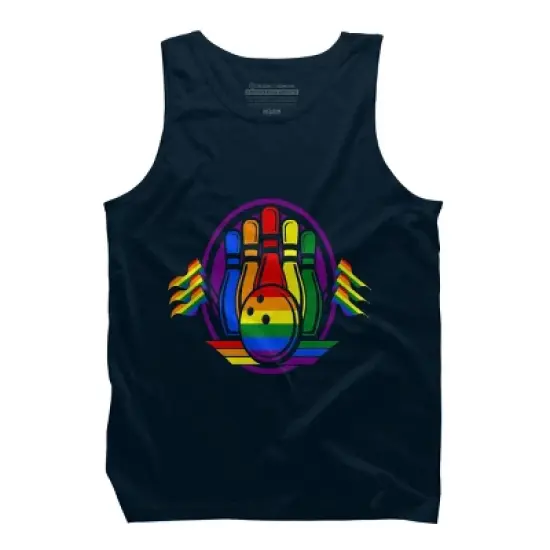Design By Humans Bowling Pins Pridey By Legato Tendo Tank Top image {3}
