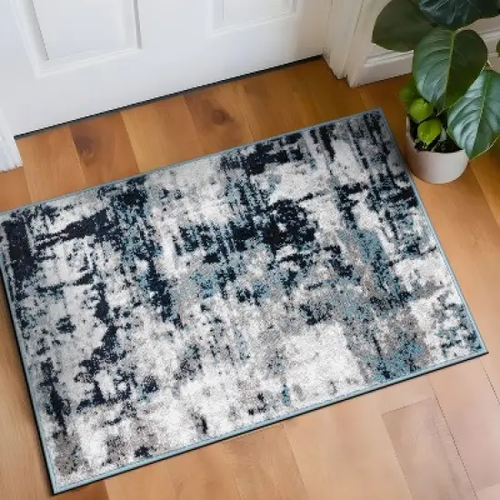 World Rug Gallery Modern Abstract Reflections Area Rug:  Stain & Fade-Resistant,  Low Pile,  Indoor Use image {8}