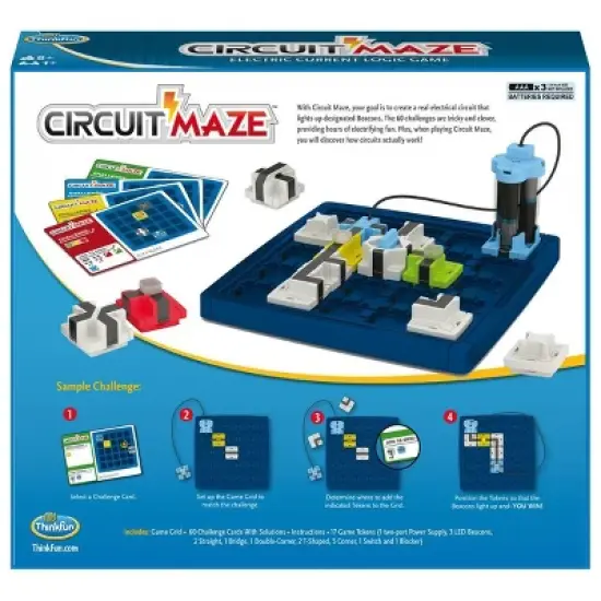 Ravensburger ThinkFun Circuit Maze Logic Board Game: Creative Thinking, 15+ Minutes, Cards & Pieces Included image {2}