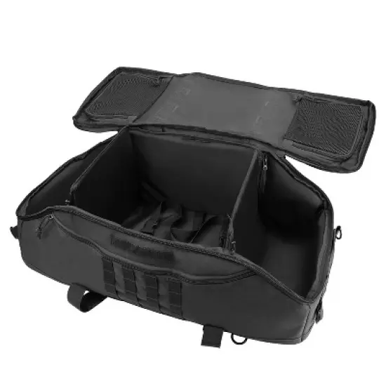 65L Large Duffle Bag, 3-in-1 Tactical Backpack MOLLE Pack for Sports, Gym, Outdoor, Black image {2}