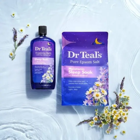 Dr Teal's Epsom Salt Magnesium Soak - Sleep Blend with Melatonin, Lavender & Chamomile image {6}