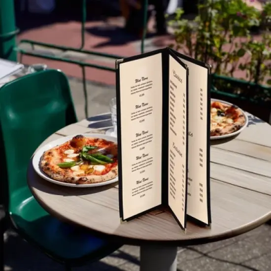 WeChef 30 Pcs Restaurant Menu Covers Holders for 4.25 x 14" Paper 3 Page 6 View image {7}