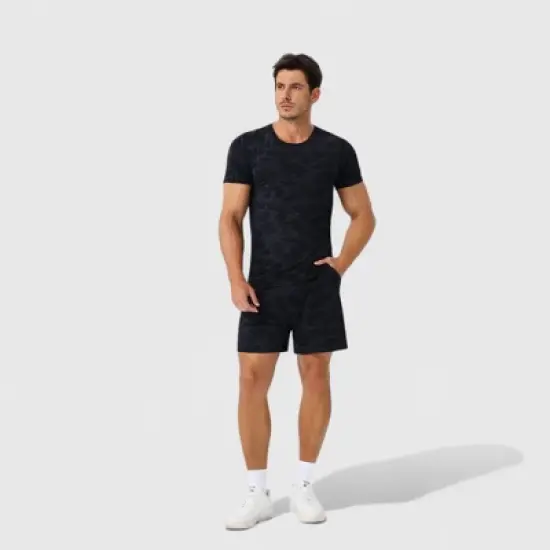 Anna-Kaci Active Men's Camo Print Short Sleeve Performance Tee with Quick-Dry Lightweight Stretch Fabric image {5}