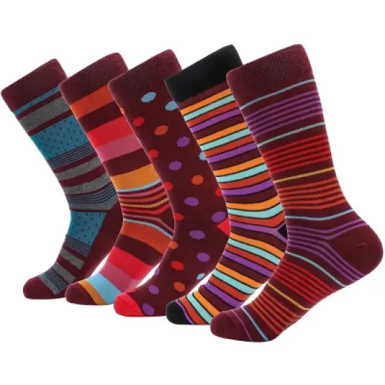 Mio Marino Men's Groovy Designer Dress Socks 5 Pack image {11}