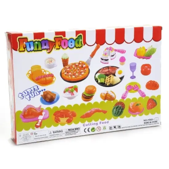 Link Little Chef Kitchen Fun Steak And Egg Dinner Cutting Food Playset, Play food image {11}