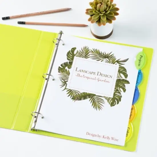 Avery&reg; Insertable Style Edge&trade; Plastic Dividers, 5-Tab Set, Multicolor, 6 Sets image {6}