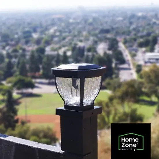 Home Zone Security&reg; 12-Lumen-Each 4 x 4 Solar LED Post Cap Lights image {2}