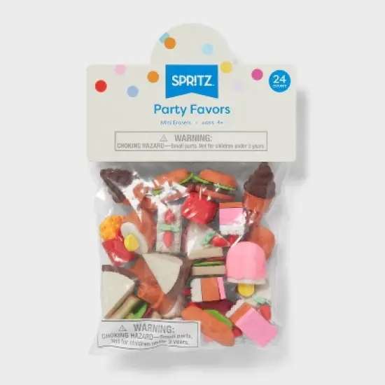 24ct Food Eraser - Spritz&trade;: Fun & Cute Novelty Erasers for Kids, Multicolored Stationery Set image {2}