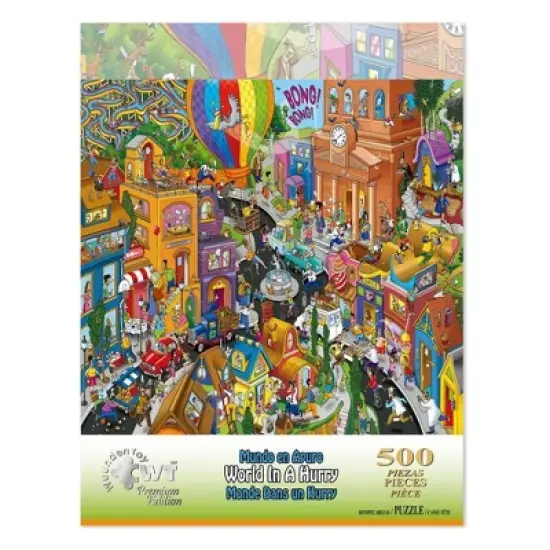 Wuundentoy Premium Edition: World in a Hurry Jigsaw Puzzle - 500pc image {4}