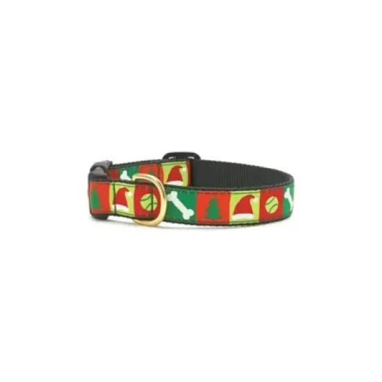 Up Country- Christmas List Style Dog Collar-Large (15-21&rdquo;); Wide 1&rdquo; image {2}