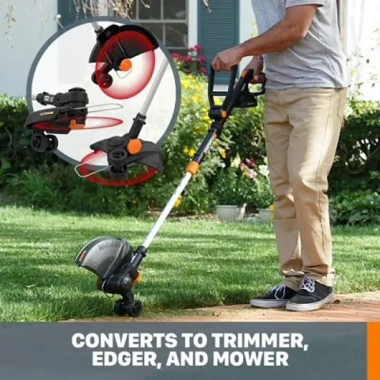 Worx WG170 20V Power Share GT Revolution 12" Cordless String Trimmer/Edger/Mini-Mower image {2}