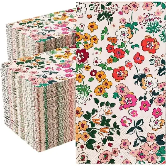Trendables 100 Count Printed Rectangle Dinner Napkins image {8}