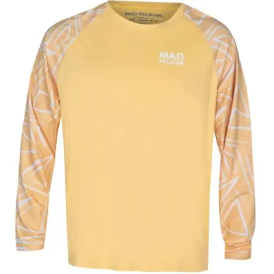 Mad Pelican Swirl On Edges Sun Kicker Raglan UV Long Sleeve T-Shirt - Sunburst image {3}