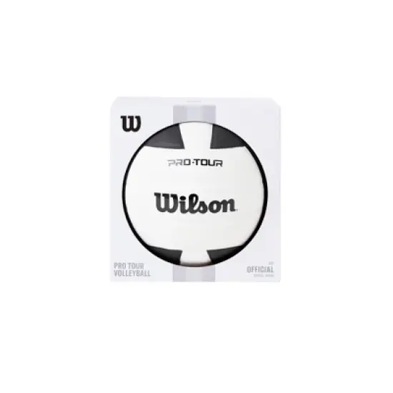 Wilson Pro Tour Volleyball - Blue/White: Synthetic Leather, 2-Ply Butyl Bladder image {3}