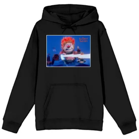 The Year Without Santa Claus "Heat Miser" Screenshot Men's Black Graphic Hoodie image {8}
