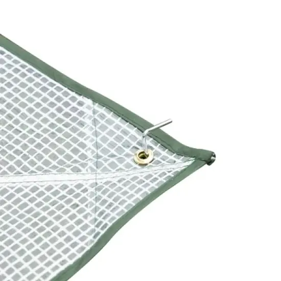 Outsunny 7' x 7' x 6' Portable Walk-in Greenhouse, Pop-up Setup, Outdoor Garden Canopy Hot House, Zipper Door image {4}