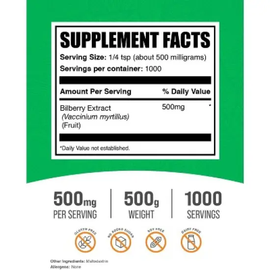 BulkSupplements Bilberry Extract Powder image {1}