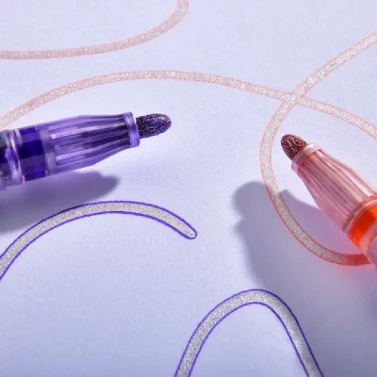 KINGART Outline Markers 12 Metallic Colors image {5}