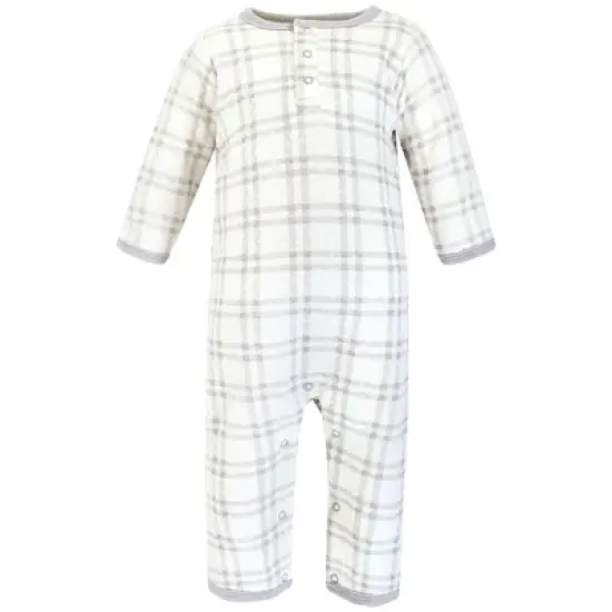 Hudson Baby Infant Boy Premium Quilted Coveralls, Forest Animals image {3}