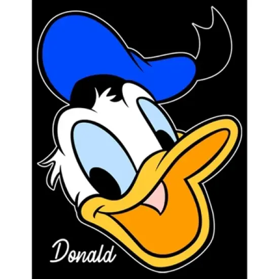 Men's Mickey & Friends Donald Duck Big Face T-Shirt image {1}