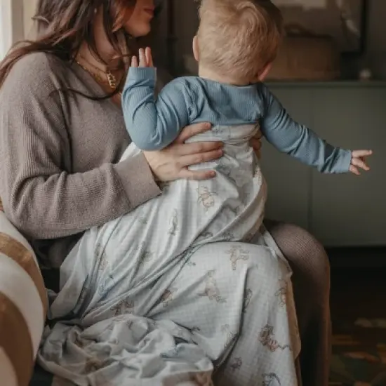 Copper Pearl Knit Swaddle Blanket - Winnie the Pooh & Friends image {3}