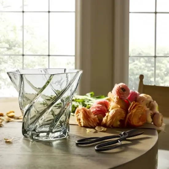 Swirl Glass Vase Wide Rim - Threshold&trade; designed with Studio McGee image {1}