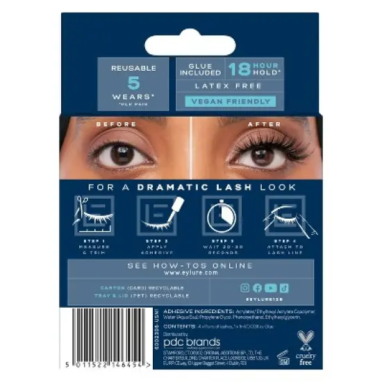 Eylure Definition False Eyelashes - No 126 - 4pr image {5}