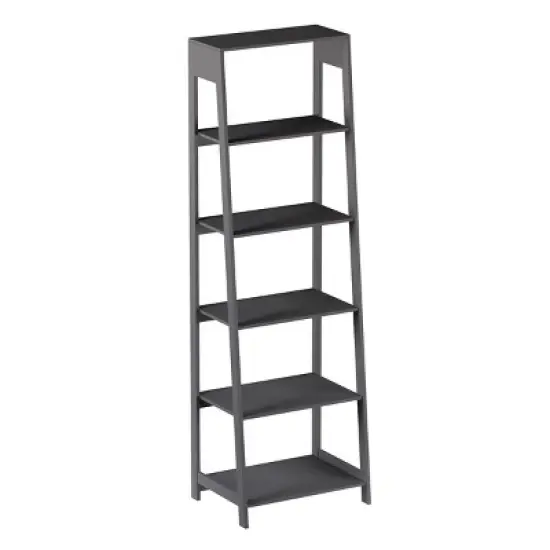 Hastings Home Ladder-Style 5-Tiered Bookcase image {7}