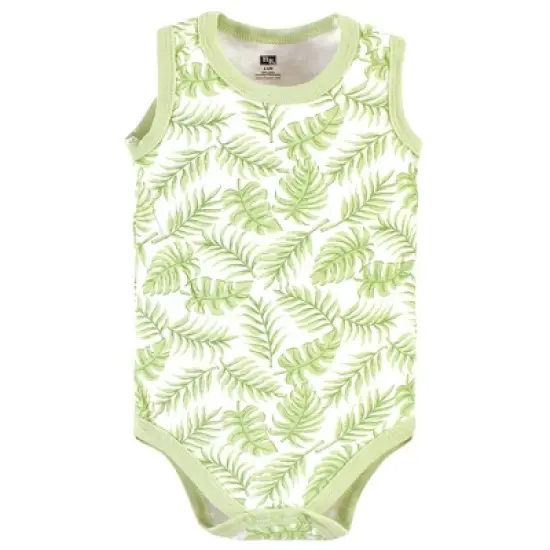 Hudson Baby Infant Boy Cotton Sleeveless Bodysuits, Cool Dinosaurs image {6}