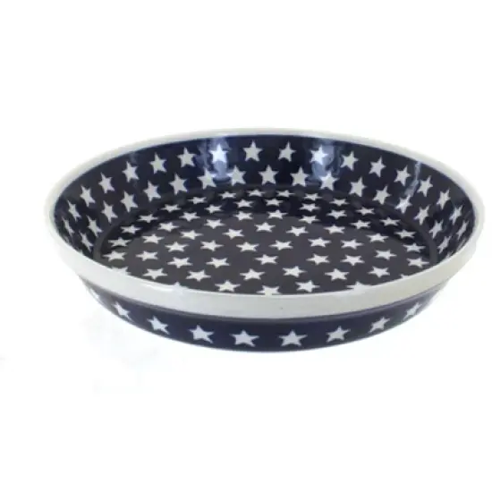Blue Rose Polish Pottery 879 Zaklady Pie Plate image {17}