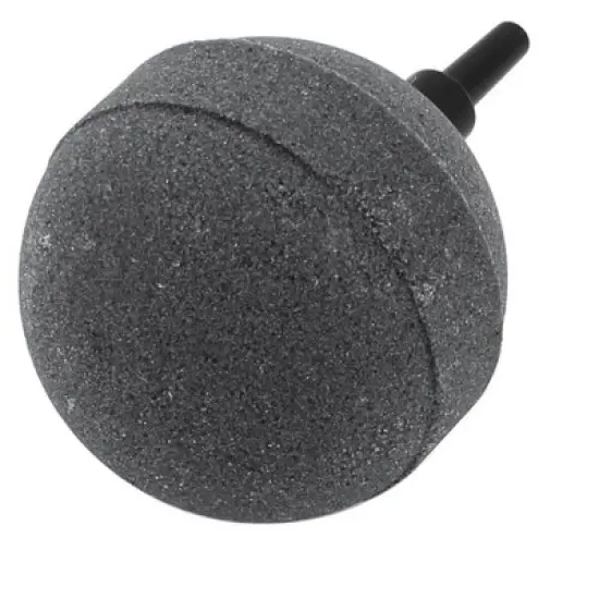 Unique Bargains Aquarium Fish Tank Pump Hydroponics Air Stone Bubble Diffuser Gray 2" Dia image {1}