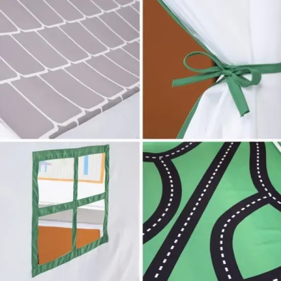 HearthSong 50-Inch Pretend-Play Fabric Garage and Tool Workshop with 19-Piece Pretend-Play Tool Set image {8}