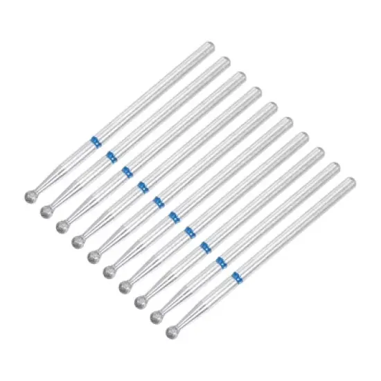 Unique Bargains Emery Nail Drill Bits Set for Acrylic Nails 3/32 Inch Nail Art Tools 44.3mm Length Blue 10 Pcs image {4}