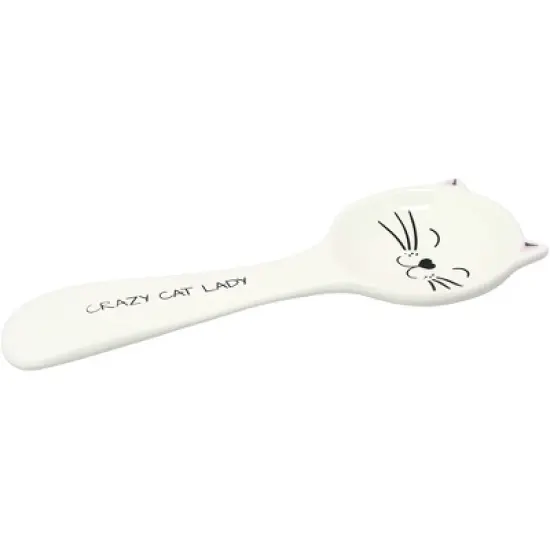 Pavilion Gift Company - Crazy Cat Lady - 10" Spoon Rest - Spoon Rests image {3}