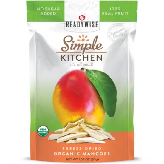 ReadyWise Simple Kitchen Organic Freeze Dried Mango - 6.3oz/6ct image {1}