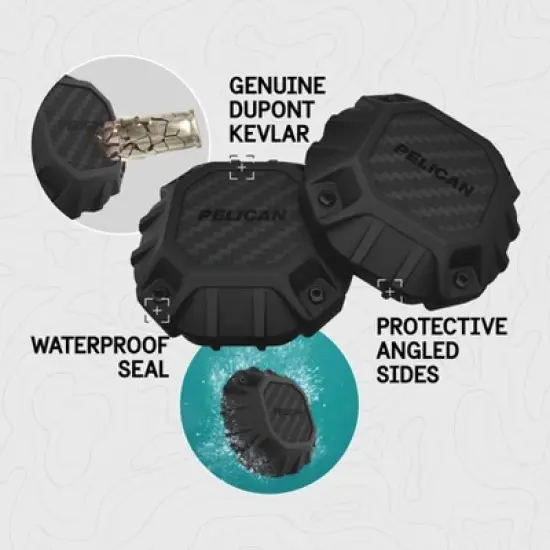 Pelican Marine Waterproof Stick-On Case for AirTag - Black image {1}