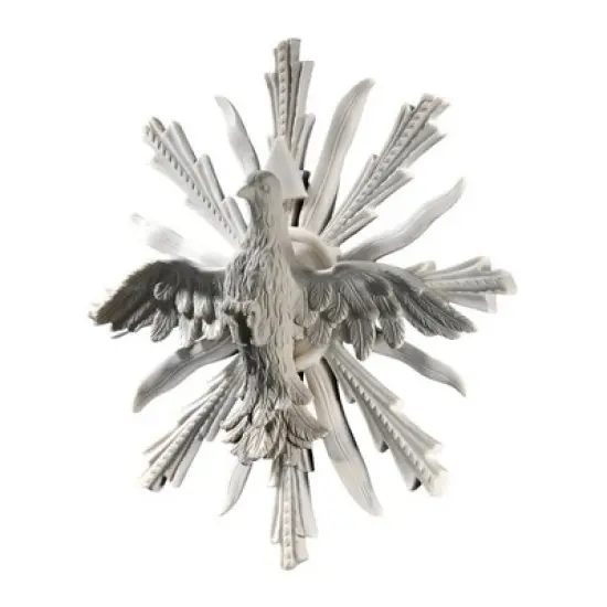 Design Toscano Holy Spirit Dove of Peace Bonded Marble Resin Wall Sculpture image {1}