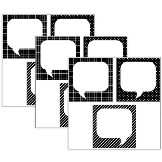 Creative Teaching Press&reg; Quote Cards 6 Inch Designer Cut-Outs, 36 Per Pack, 3 Packs image {3}