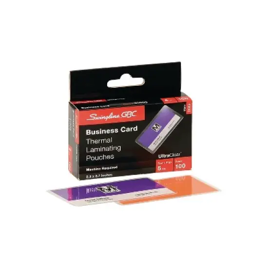 GBC UltraClear Thermal Pouches Business Card GBC51005 image {2}