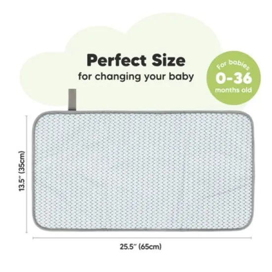 KeaBabies Swift Diaper Changing Pad, Portable Waterproof Diaper Changing Pad for Baby, Travel Changing Pad for Diaper Bag image {2}