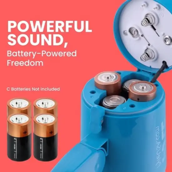 Pyle Waterproof Megaphone Bullhorn Speaker - PMP36WLT, 30W, Handheld with Siren and Music Modes image {5}