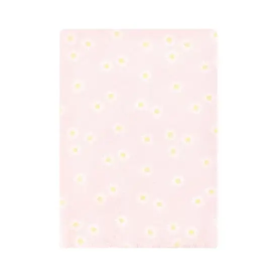 Hudson Baby Infant Girl Cotton Flannel Burp Cloths Bundle, Peace Love Flowers, One Size image {4}